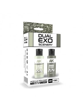Ensemble Dual Exo Scenery couleurs Light et Dark Stone