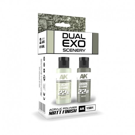 Ensemble Dual Exo Scenery couleurs Light et Dark Stone