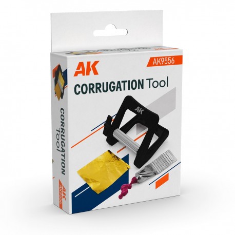 Outil de corrugation AK-Interactive avec feuille métallique