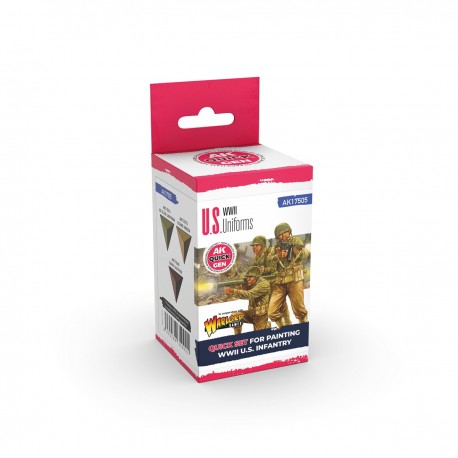Conjunto de pintura WWII U.S. Infantry AK-Interactive
