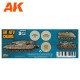 Boîte ensemble peinture IDF AFV Colors 3Gen AK-Interactive