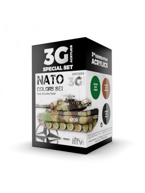 Set de couleurs NATO 3Gen par AK-Interactive