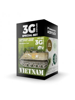 Set de peintures camouflage Vietnam AK-Interactive