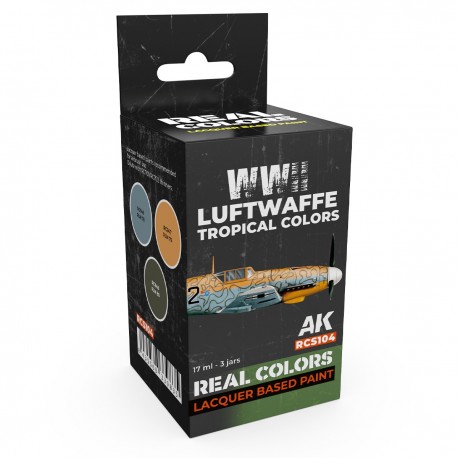 Set de lacas WWII Luftwaffe Tropical Colors AK-Interactive