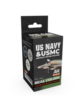 Set de laques Real Colors pour avions US Navy et USMC 1945-1980