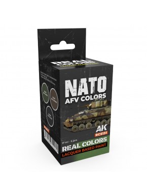 Boîte de set de laques NATO AFV Colors par AK-Interactive