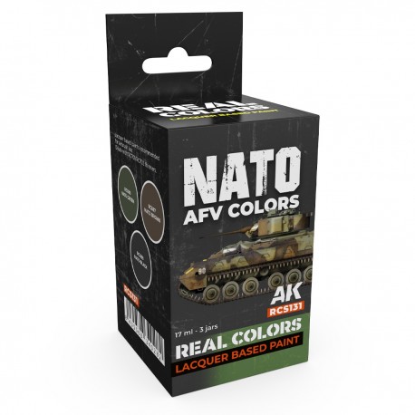 Boîte de set de laques NATO AFV Colors par AK-Interactive