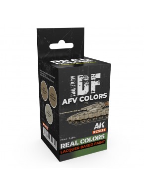 Caja del set de lacas IDF AFV Colors de AK-Interactive