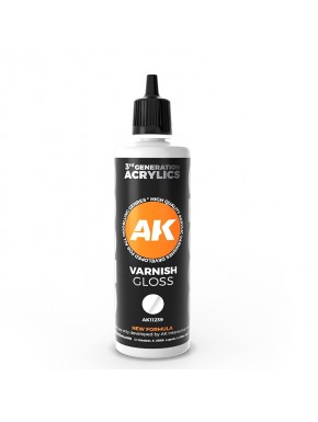 Bouteille de vernis brillant AK-Interactive de 100ml