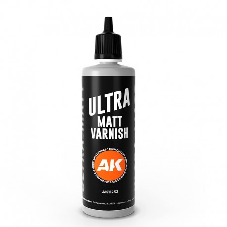 Frasco de verniz ultra mate AK-Interactive de 100ml