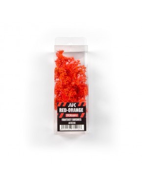 Buissons de fantaisie rouge-orange dans blister transparent