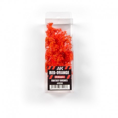 Buissons de fantaisie rouge-orange dans blister transparent