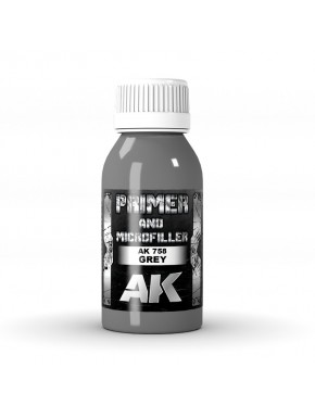 Flacon d'apprêt gris AK-Interactive 100ml