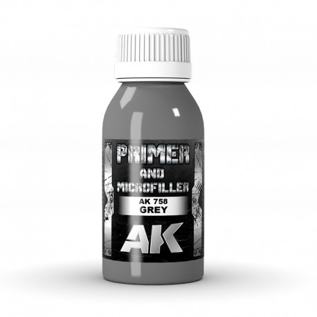 Flacon d'apprêt gris AK-Interactive 100ml
