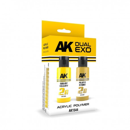 Conjunto de tinta Dual Exo Solar Yellow e Pluto Stone