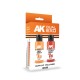 Dual Exo Set 7 Light et Asteroid Brown peinture AK-Interactive