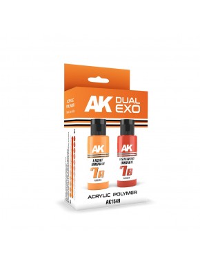 Dual Exo Set 7 Light et Asteroid Brown peinture AK-Interactive