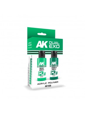 Ensemble de peinture AK Dual Exo Alien Green et Viridian Green