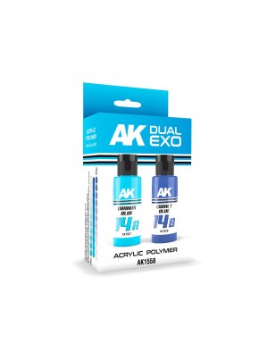 Ensemble de peinture Dual Exo en couleurs Uranus et Cobalt Blue