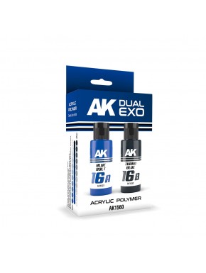 Ensemble de peinture Dual Exo 16A Blue Bolt et 16B Turbo Blue