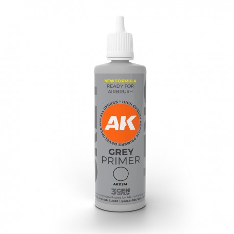 Bouteille d'apprêt gris AK-Interactive 100ml