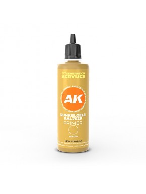 Bouteille d'apprêt acrylique Dunkelgelb RAL 7028