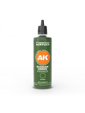 Bouteille d'Apprêt Acrylique Vert Russe 100ml