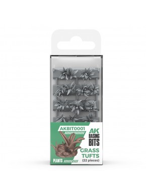 Tufos de grama de resina para miniaturas AK-Interactive