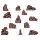 Peças de resina Rocks & Tors para miniaturas