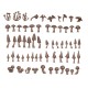 Set de setas de resina 3D Forest Mushrooms