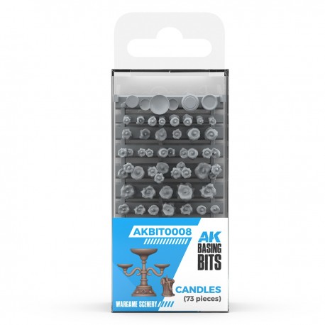 Bougies en résine 3D AK Basing Bits de tailles et formes variées
