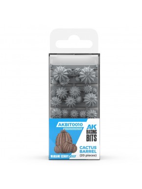 Miniaturas de cactos barril 3D para bases de miniaturas