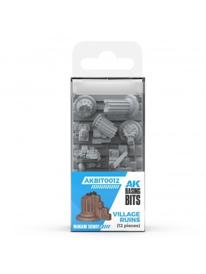 Peças Village Ruins da AK-Interactive para miniaturas