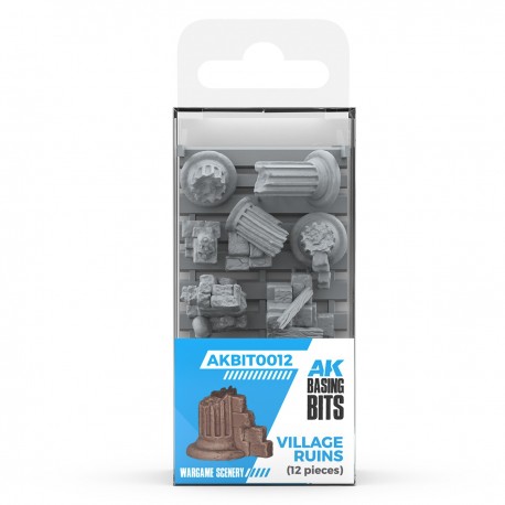 Peças Village Ruins da AK-Interactive para miniaturas