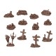 Conjunto de 12 fragmentos de ossos ancestrais