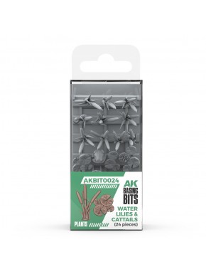Nenúfares e juncos AK Basing Bits em resina