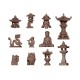Decorações de jardim japonesas AK Basing Bits, 11 peças