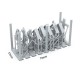 Cruzes de madeira AK Basing Bits em resina, conjunto de 9 peças