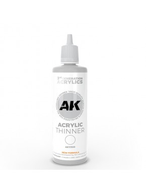 Diluant AK11500 3ème Génération 100ml pour peintures acryliques
