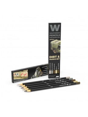 Set de crayons de vieillissement AK-Interactive pour maquettes