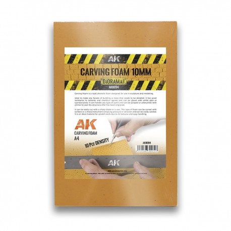 Espuma para tallar 10mm tamaño A4 de AK-Interactive