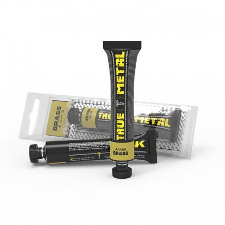 Tubo de tinta metálica True Metal Brass da AK-Interactive