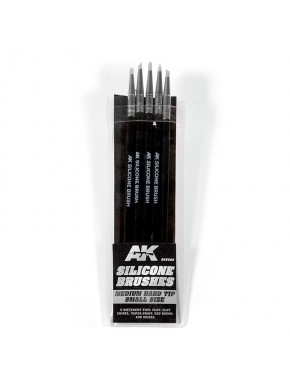Pincéis de silicone pequenos AK-Interactive em embalagem transparente