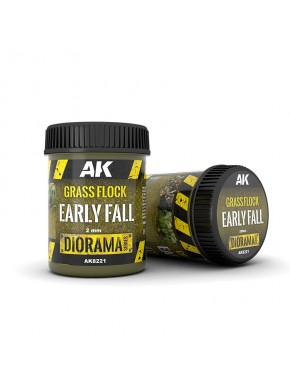 Contenant d'herbe statique 2mm Early Fall d'AK-Interactive pour modélisme