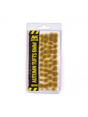 Touffes automnales autoadhésives 6mm pour dioramas