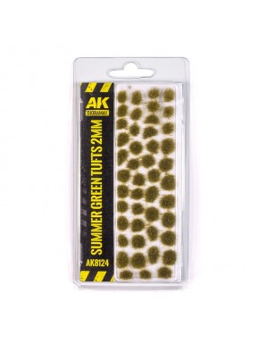 Touffes Vert Été 2mm pour dioramas par AK-Interactive