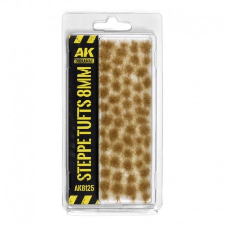 Touffes de steppe 8mm dans emballage AK-Interactive