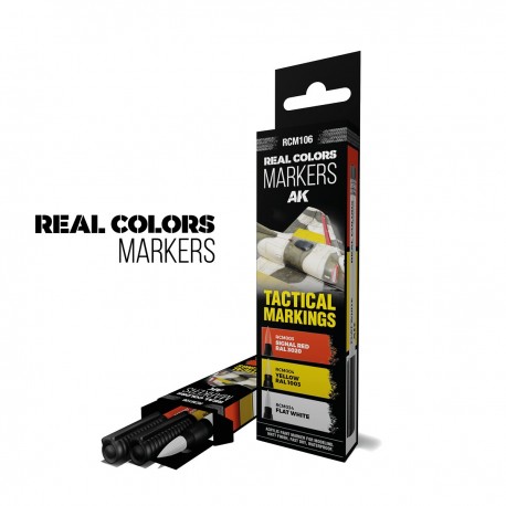 Set de marqueurs acryliques AK-Interactive avec couleurs tactiques