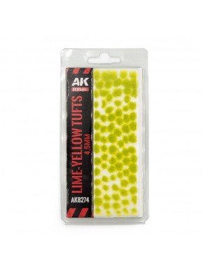 Touffes d'herbe jaune citron 4,5mm pour dioramas