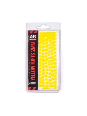 Touffes d'herbe jaunes 2mm AK-Interactive pour maquettes